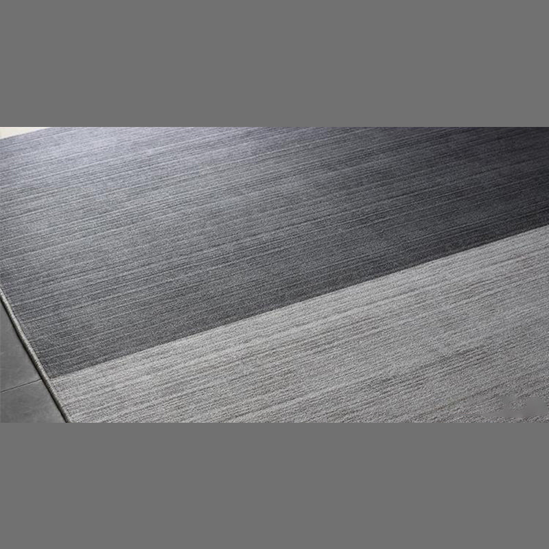 Postmodern Indoor Room Rug Green Color Block Carpet Polyester Non-Split Backing