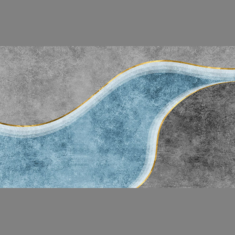 Luxury Gray Abstract Rug Polyester Modern Carpet Anti-Split Backing Indoor Rug for Indoor Room