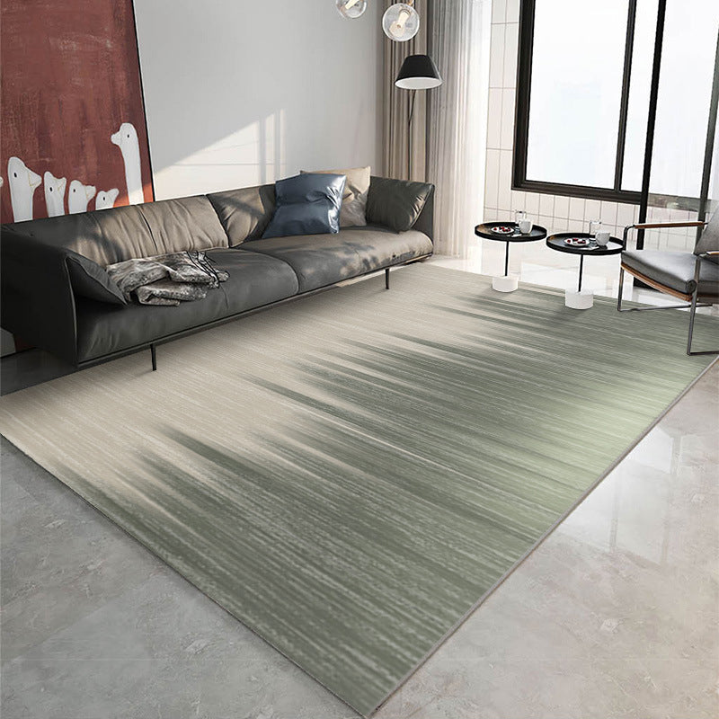 Green Living Room Rug Modern Abstract Indoor Carpet Polyester Anti-Split for Home Decoration