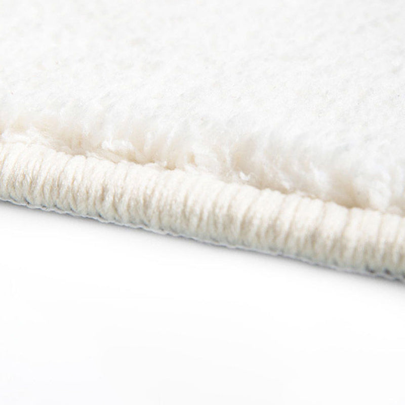 Modern Abstract Carpet Beige Polyester Area Rug Anti-Slip Indoor Rug for Home Decor