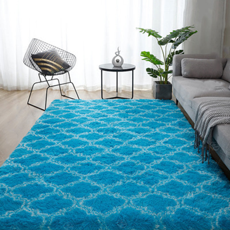 Tapis imprimé couleur contrastée noir et blanc, en Polyester, décontracté, lavable, pour la décoration de la maison