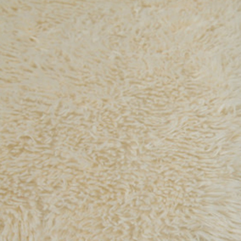White Solid Color Area Rug Polyester Casual Carpet Shad Rug for Living Room