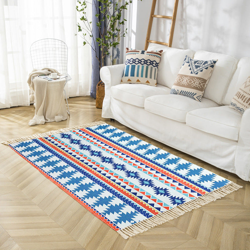 Rapis Bohemian Bohemian Bohemian Elegy Polyester Modèle tapis intérieur Fringe pour le salon