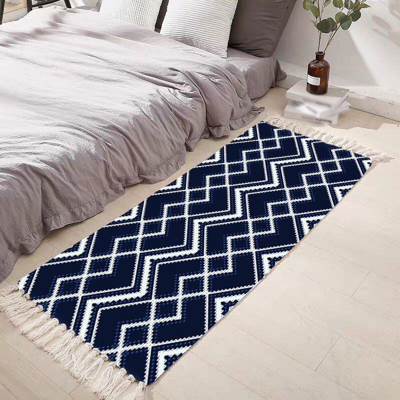 Rapis Bohemian Bohemian Bohemian Elegy Polyester Modèle tapis intérieur Fringe pour le salon