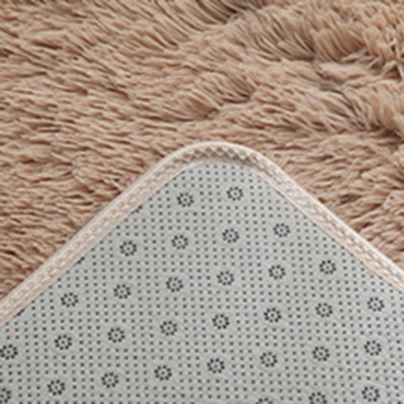 Tapis de chambre intérieure violet tapis de couleur pure décontractée en polyester
