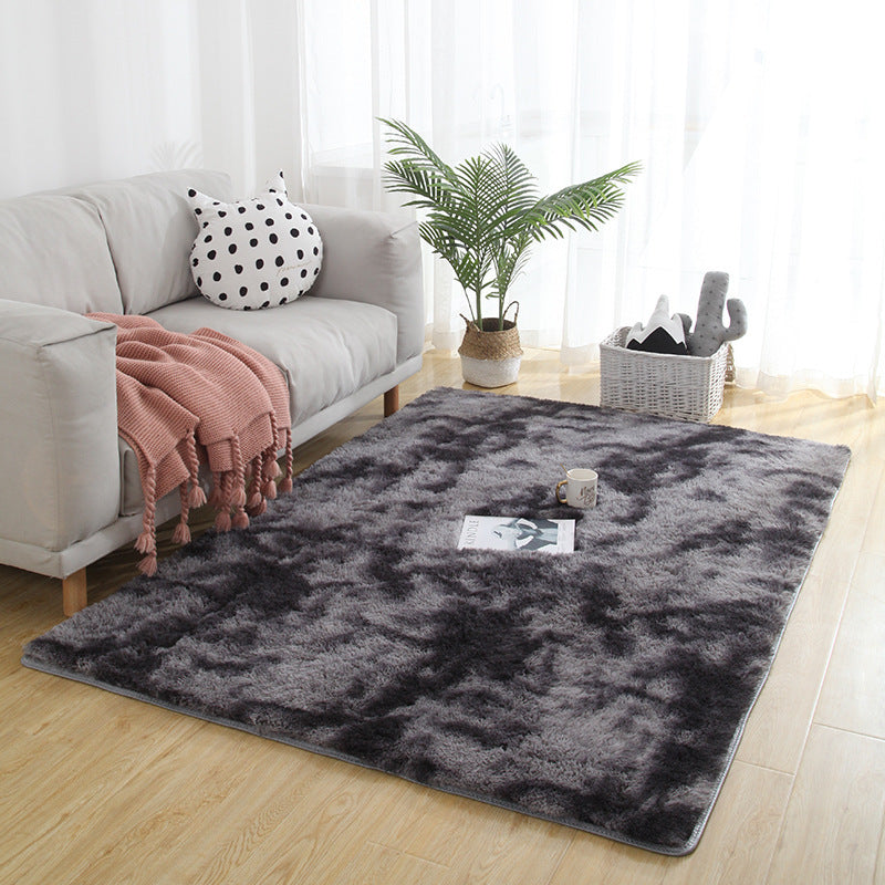 Modern Tie dye Shag Carpet Polyester Indoor Rug Non-Slip Backing Area Carpet for Living Room