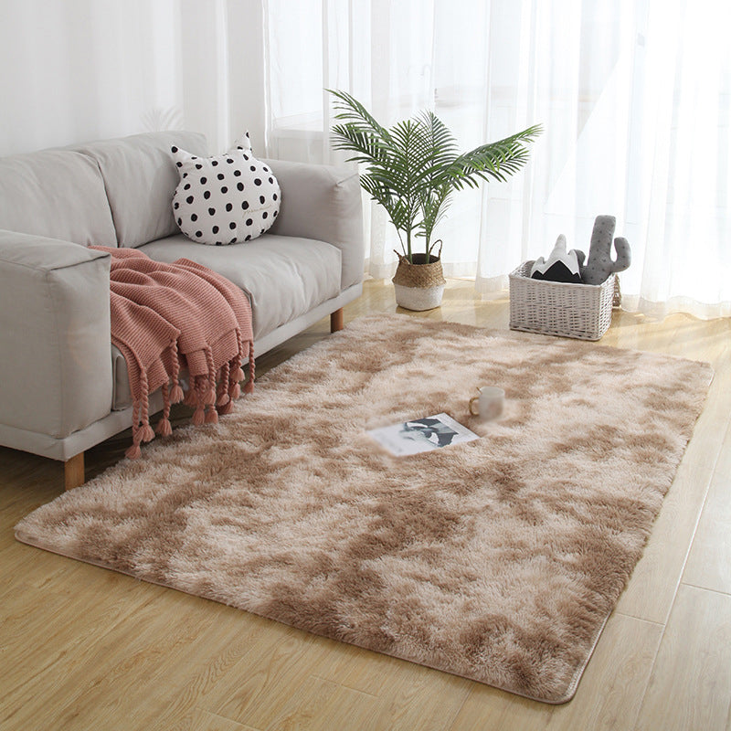 Modern Tie dye Shag Carpet Polyester Indoor Rug Non-Slip Backing Area Carpet for Living Room