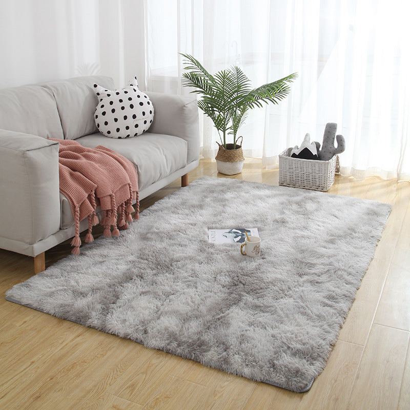 Modern Tie dye Shag Carpet Polyester Indoor Rug Non-Slip Backing Area Carpet for Living Room