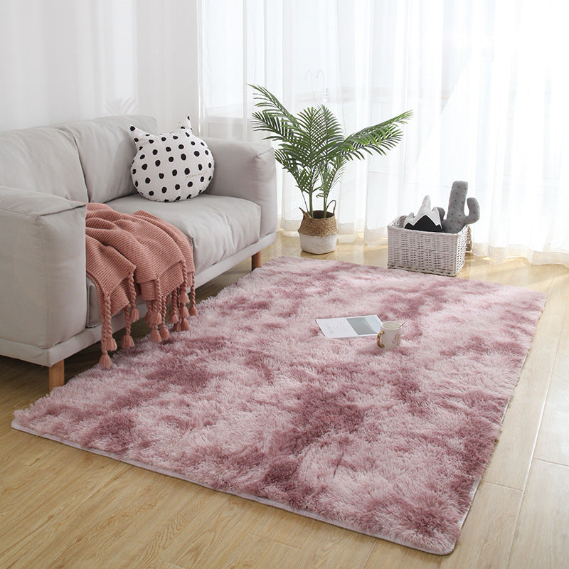 Modern Tie dye Shag Carpet Polyester Indoor Rug Non-Slip Backing Area Carpet for Living Room