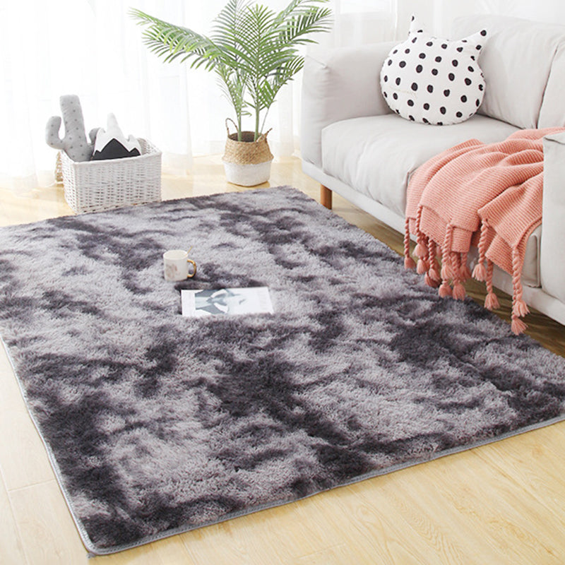 Modern Tie dye Shag Carpet Polyester Indoor Rug Non-Slip Backing Area Carpet for Living Room