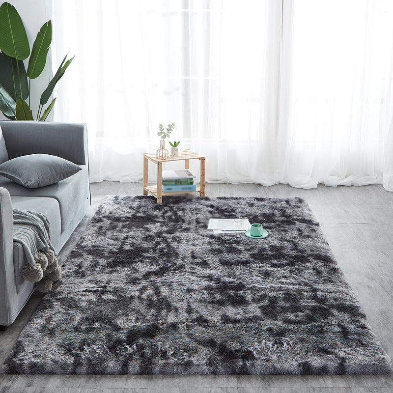 Grijs Tie Dye Area Rug Polyester Casual Trug Shad binnen Tapijt voor woningdecoratie