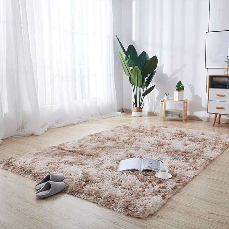 Simplicity Tie dye Shag Carpet Polyester Indoor Rug Non-Slip Backing Area Carpet for Home Decoration