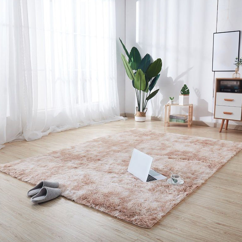 Simplicity Tie dye Shag Carpet Polyester Indoor Rug Non-Slip Backing Area Carpet for Home Decoration