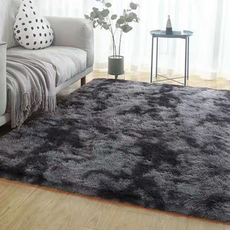 Simplicity Tie dye Shag Carpet Polyester Indoor Rug Non-Slip Backing Area Carpet for Home Decoration