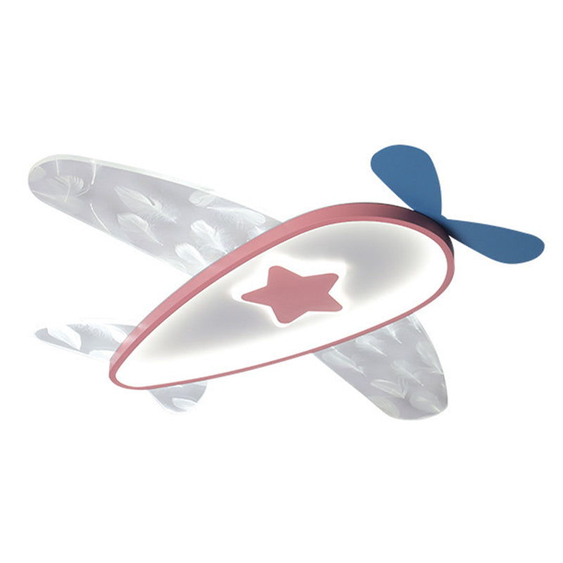 Plafonnier LED moderne à montage encastré en métal avec 1 lumière pour chambre à coucher