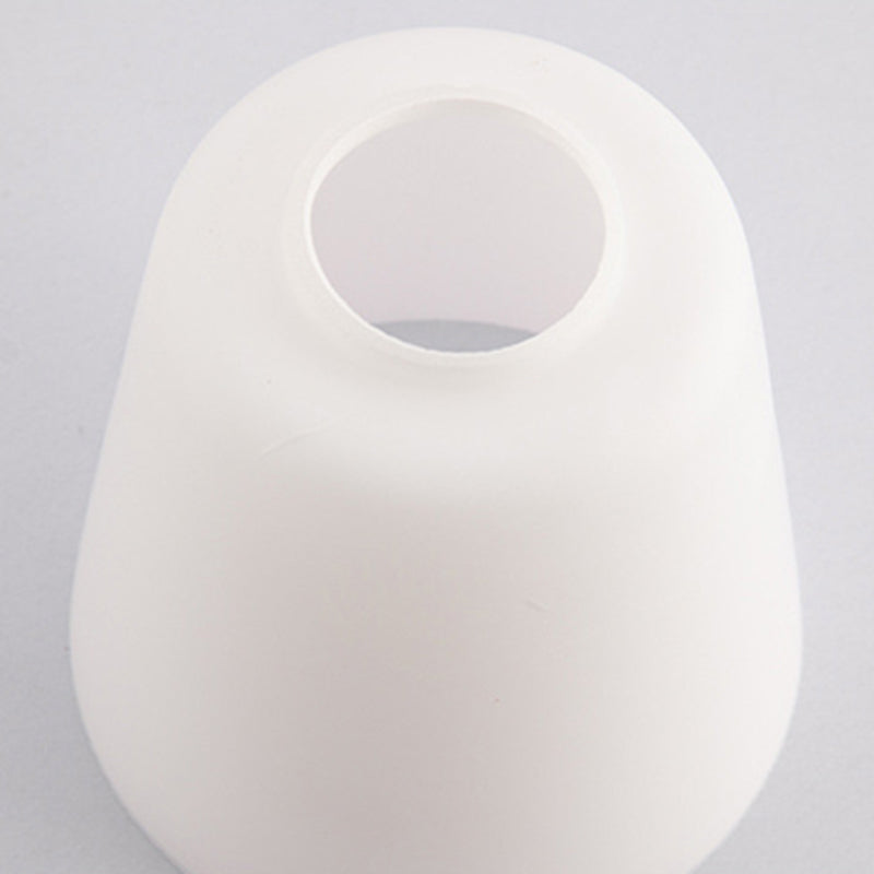 Modern Creative Dome Wall Lamp Wooden 1-Light Wall Sconce with White Glass Shade