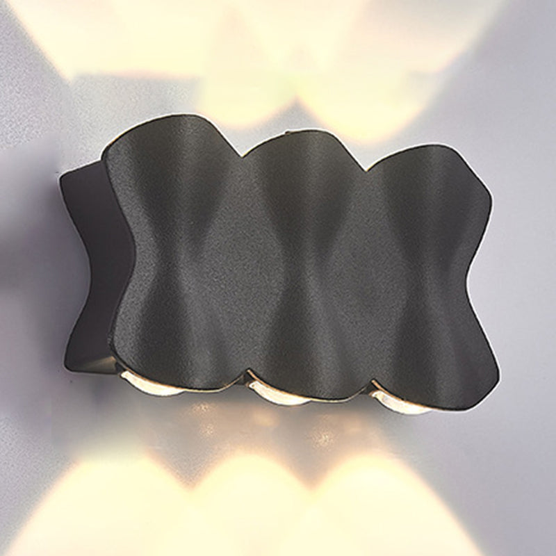 Moderno conciso conciso a muro a led da parete in alluminio geometrico impermeabile a parete.