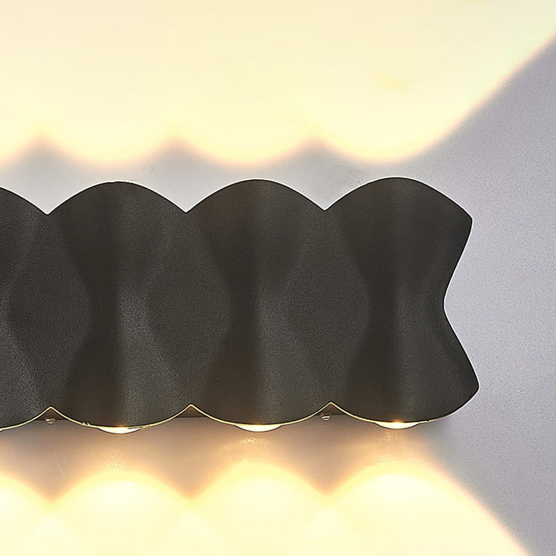 Moderno conciso conciso a muro a led da parete in alluminio geometrico impermeabile a parete.