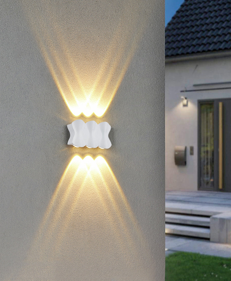 Moderno conciso conciso a muro a led da parete in alluminio geometrico impermeabile a parete.