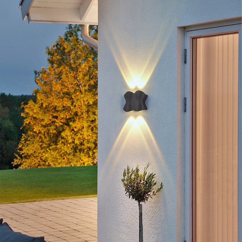 Moderno conciso conciso a muro a led da parete in alluminio geometrico impermeabile a parete.