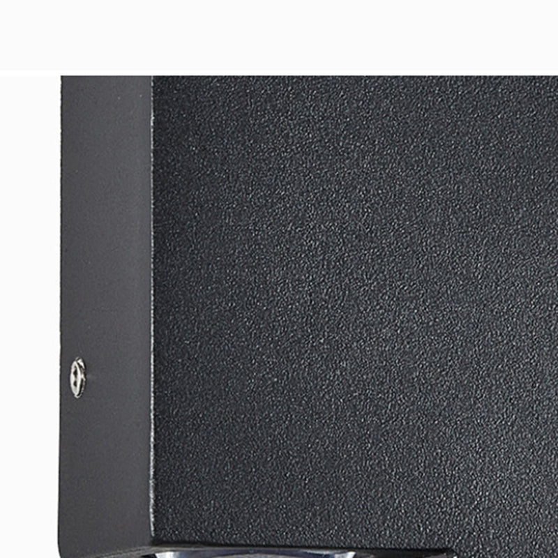 Lámpara de pared LED al aire libre negra en el moderno estilo conciso de aluminio impermeable a la pared de la pared