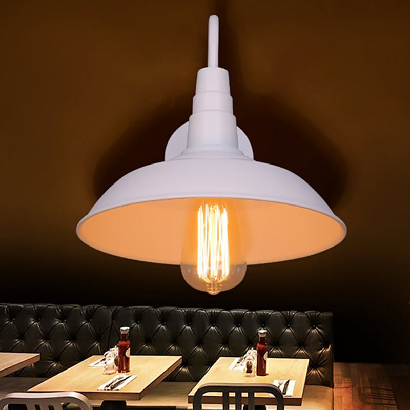 Black Industrial Style Sconce Light Fixtures Wrought Iron Wall Lamp Sconce for Dining Room