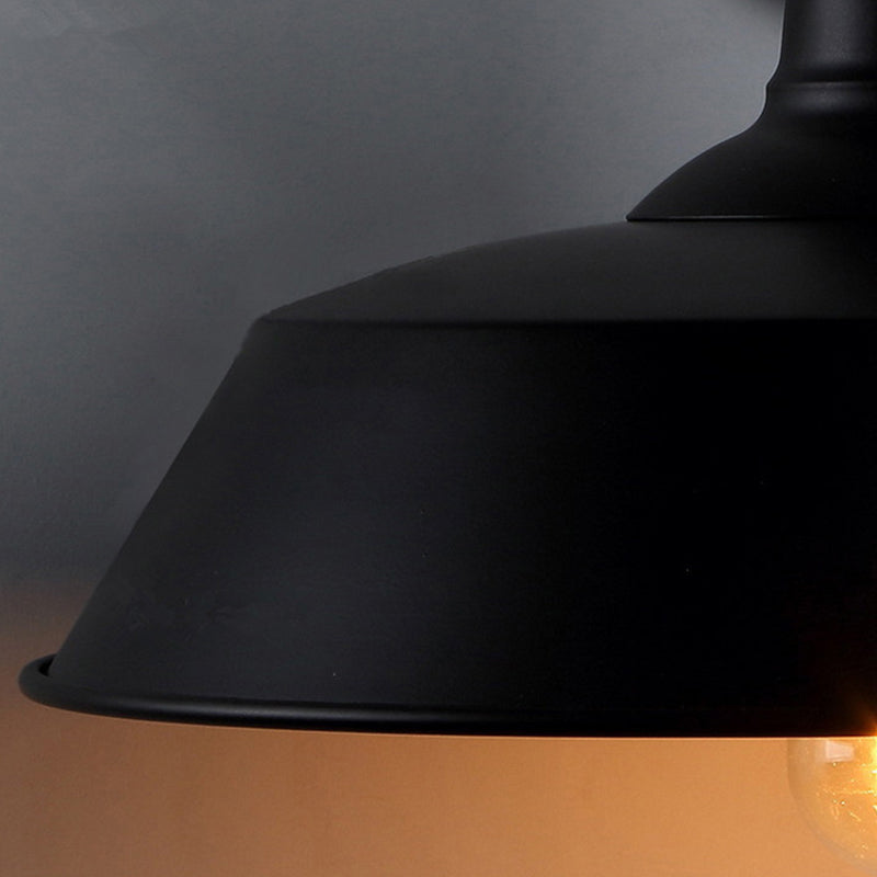 Black Industrial Style Sconce Light Fixtures Wrought Iron Wall Lamp Sconce for Dining Room