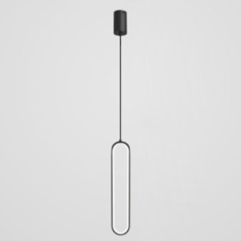 Simplicità moderna Sospensione ovale Sospensione Lampada acrilica Apparecchiatura per il ristorante