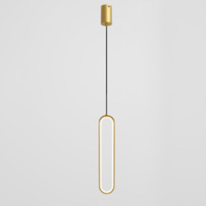 Simplicità moderna Sospensione ovale Sospensione Lampada acrilica Apparecchiatura per il ristorante