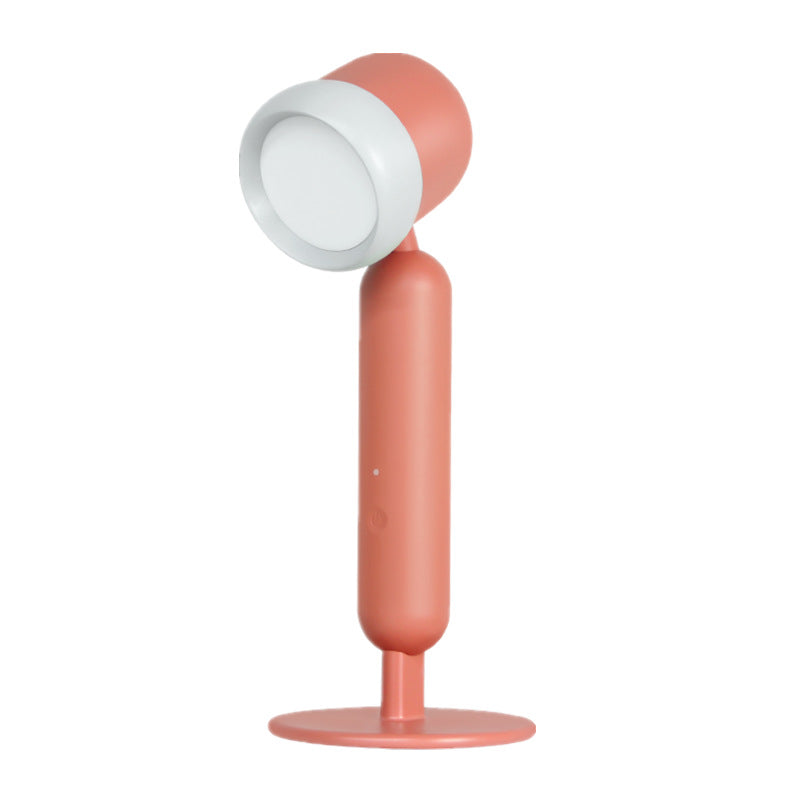 Macaron Swivel Shade Reading Book Light Plastic 1 Head Bedroom Table Lamp with USB Cord
