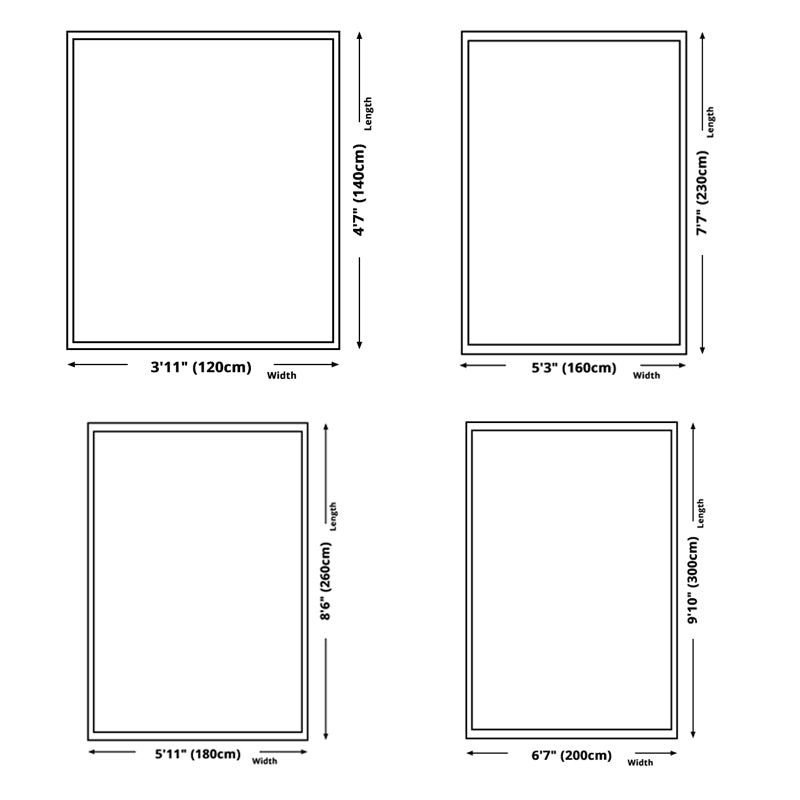 Shabby Chic Ethnic Print Teppich Mehrfarbiger Polyester Teppich Easy Care Indoor Teppich für die Heimdekoration