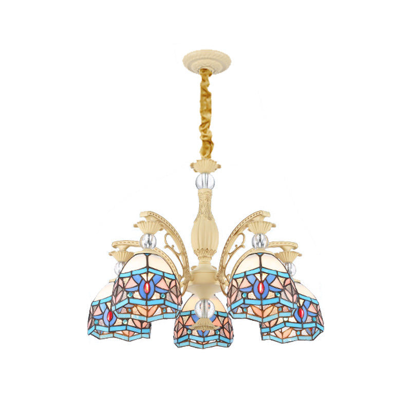 Blu 6/11/11 Luci lampadario Luce vittoriano Copone a cupola a cupola a cupola per soggiorno per soggiorno