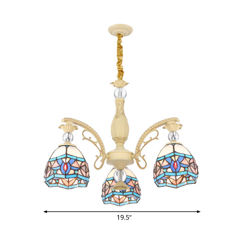 Blu 6/11/11 Luci lampadario Luce vittoriano Copone a cupola a cupola a cupola per soggiorno per soggiorno