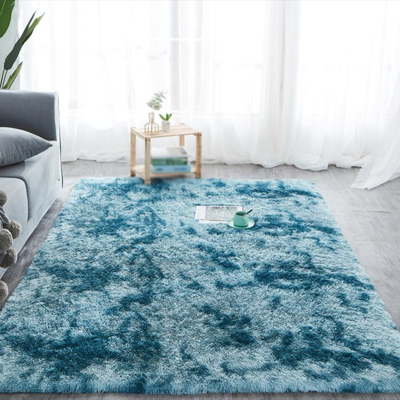 Coffee Tie Dye Indoor Carpet Polyester Casual Rug Shad Area Rug for Living Room