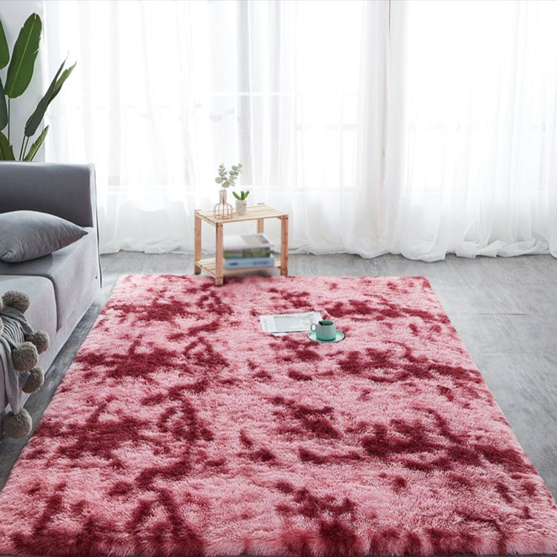 Coffee Tie Dye Indoor Carpet Polyester Casual Rug Shad Area Rug for Living Room