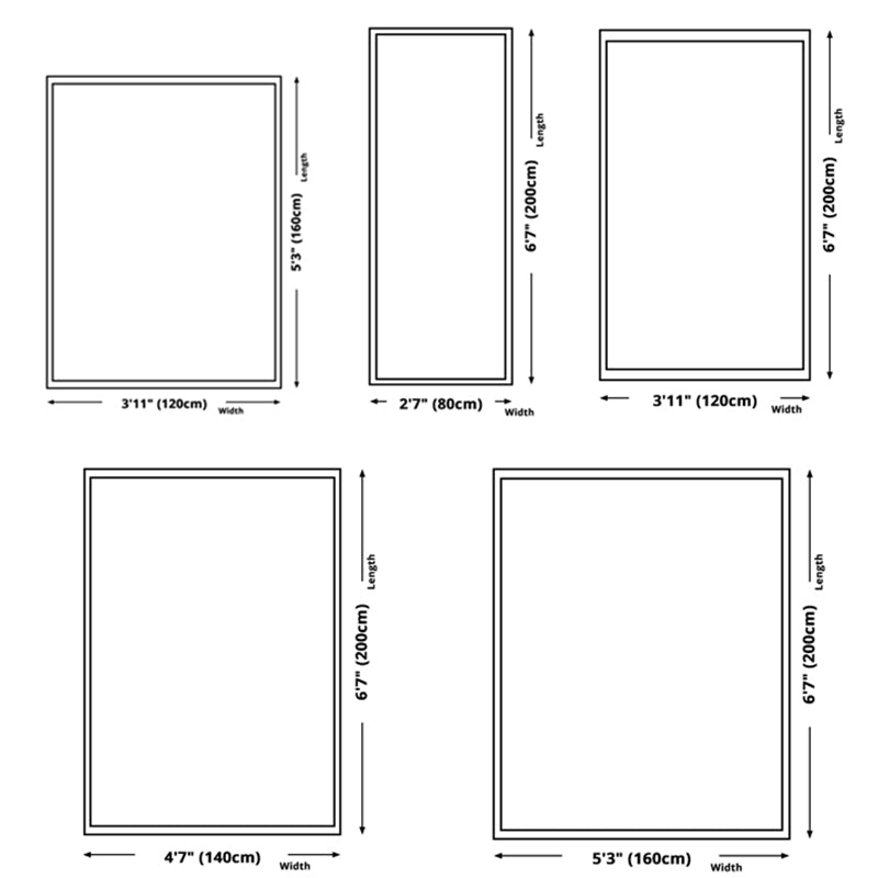 Coffee Tie Dye Indoor Carpet Polyester Casual Rug Shad Area Rug for Living Room