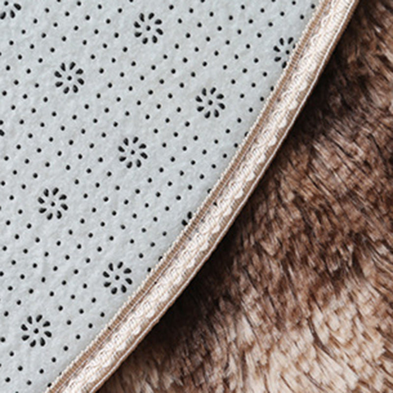 Alfombra de alfombra de espuma de corbata redonda alfombra de alfombra simple alfombra de respaldo sin deslizamiento para decoración del hogar