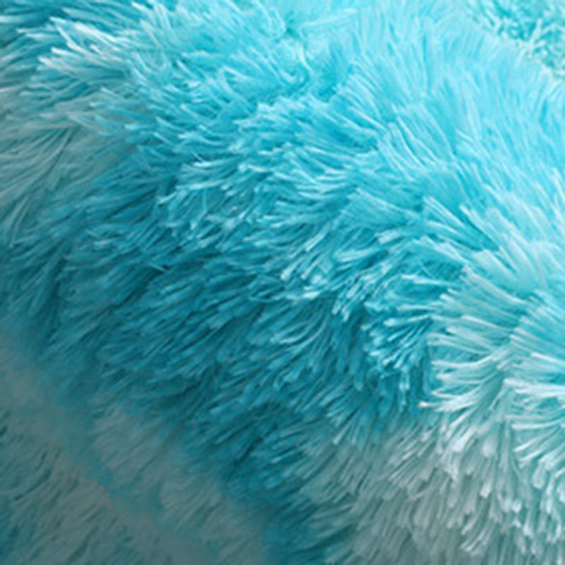 Casual Tie Dye Printed Rug Contemporary Shag Carpet Polyester Stain Resistant Rug for Living Room