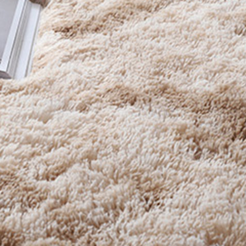 Casual Tie Dye Printed Rug Contemporary Shag Carpet Polyester Stain Resistant Rug for Living Room