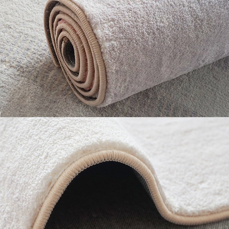 Apricot Abstract Carpet Polyester Modern Area Rug Non-Slip Backing Indoor Rug for Home Decor