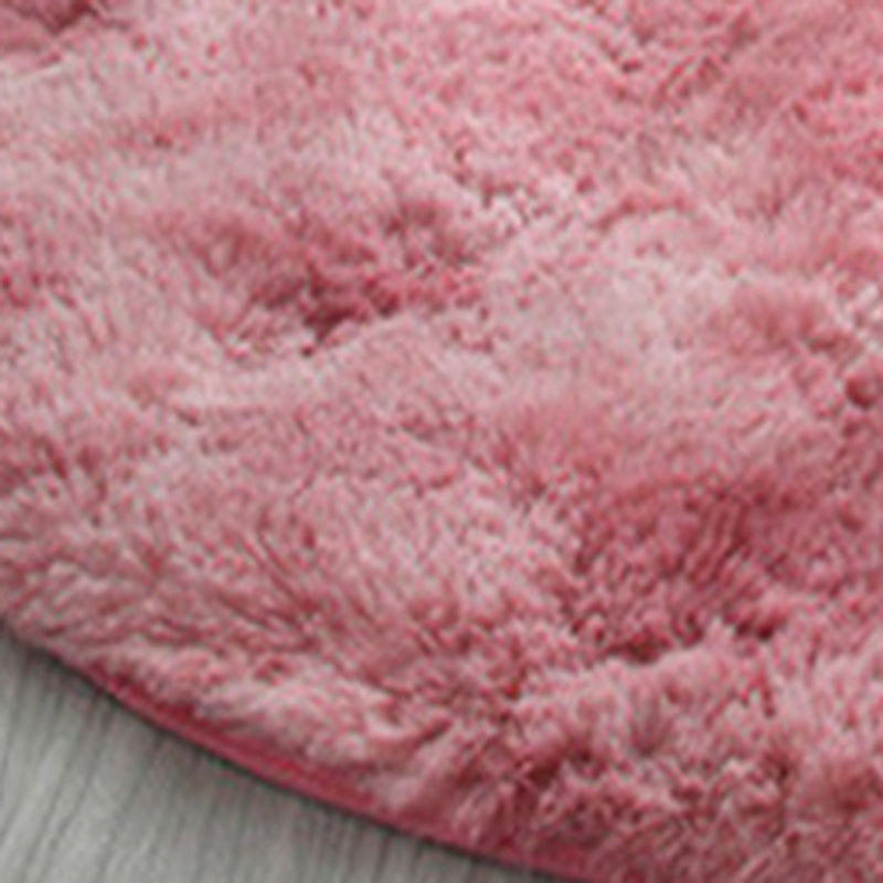 Round Tie dye Simple Carpet Polyester Shag Rug Non-Slip Backing Indoor Carpet for Home Decoration