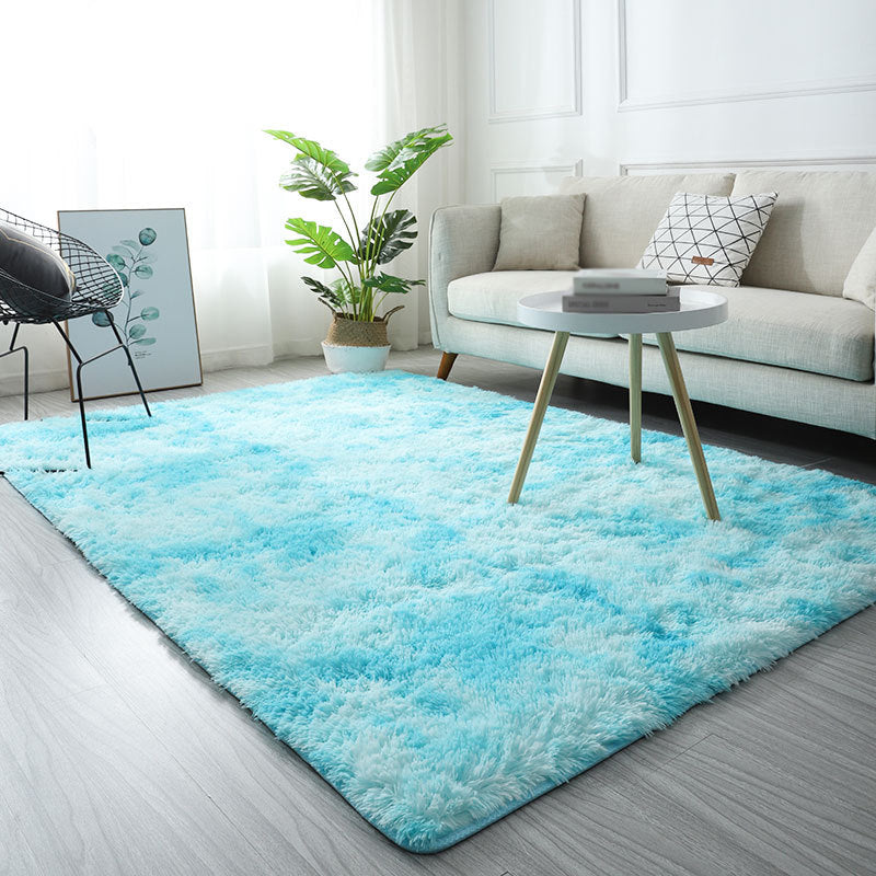 Pink Tie Dye Pattern Carpet Polyester Rug Stain Resistant Area Rug for Home Decoration