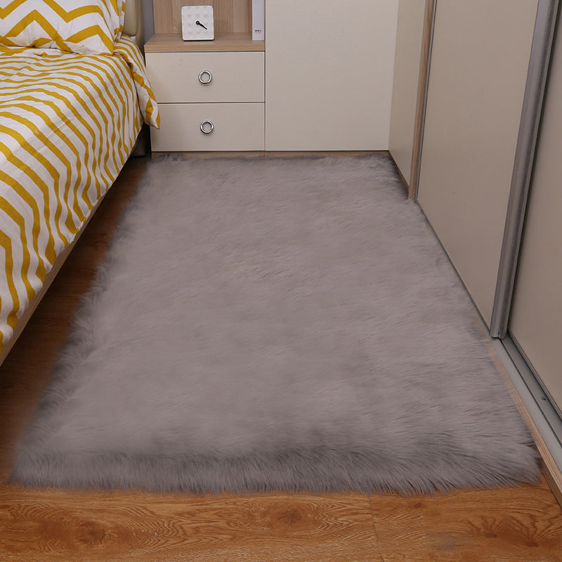 Decorazione per casa solida casual shag tappeto poliestere di poliestere rilassante tappeto per animali domestici tappeto interno