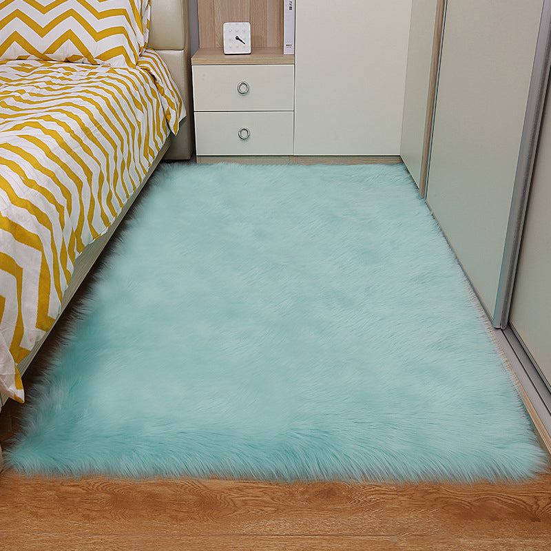 Decorazione per casa solida casual shag tappeto poliestere di poliestere rilassante tappeto per animali domestici tappeto interno