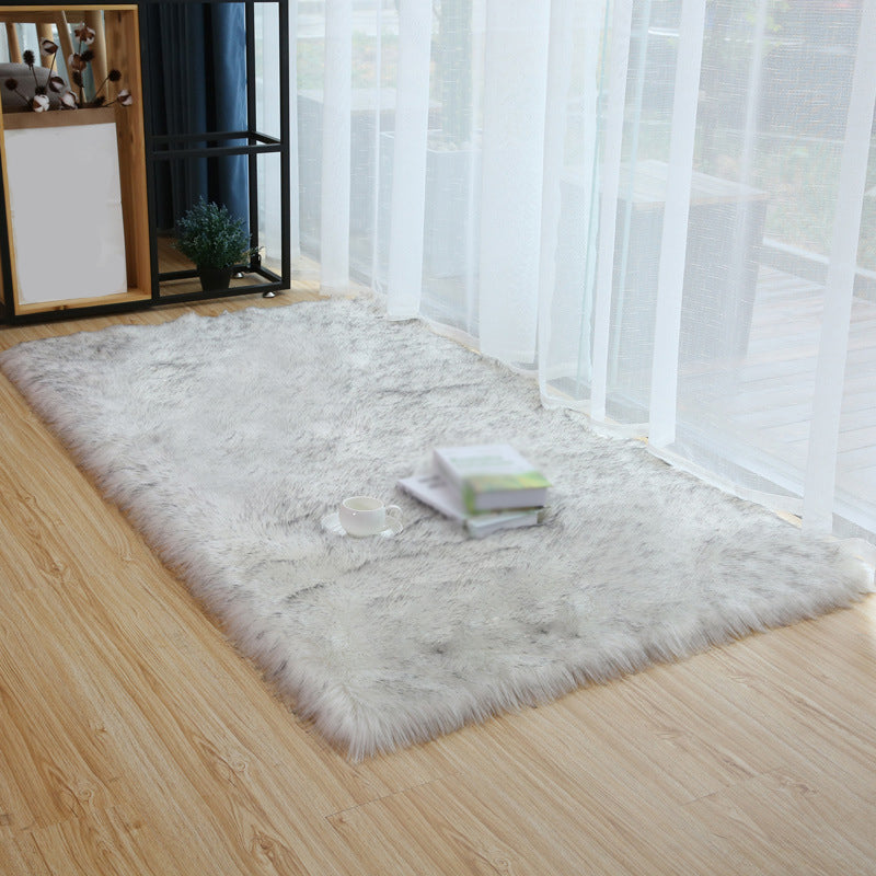 Decorazione per casa solida casual shag tappeto poliestere di poliestere rilassante tappeto per animali domestici tappeto interno