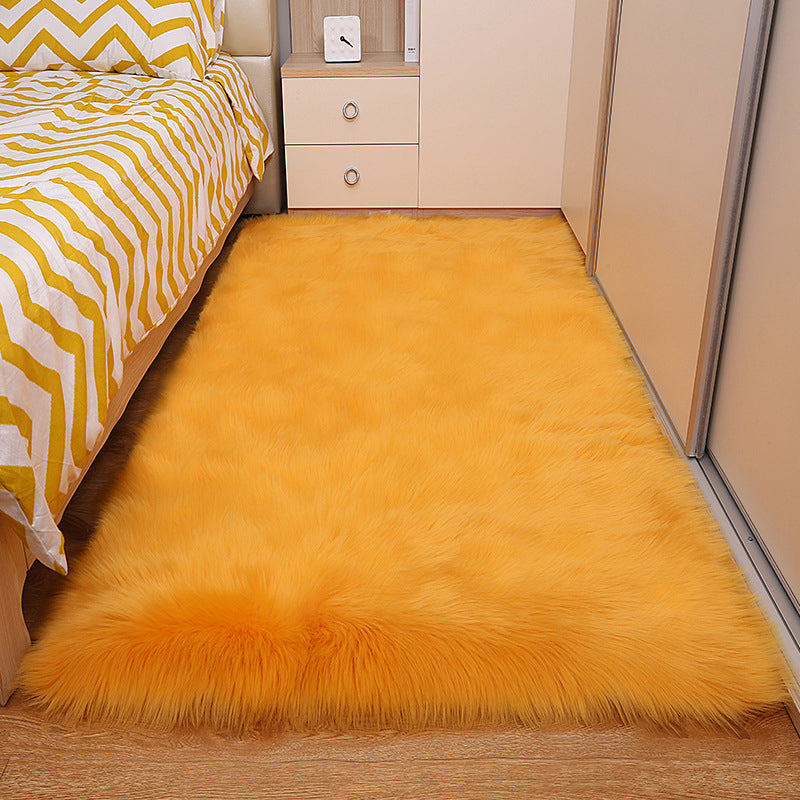 Decorazione per casa solida casual shag tappeto poliestere di poliestere rilassante tappeto per animali domestici tappeto interno