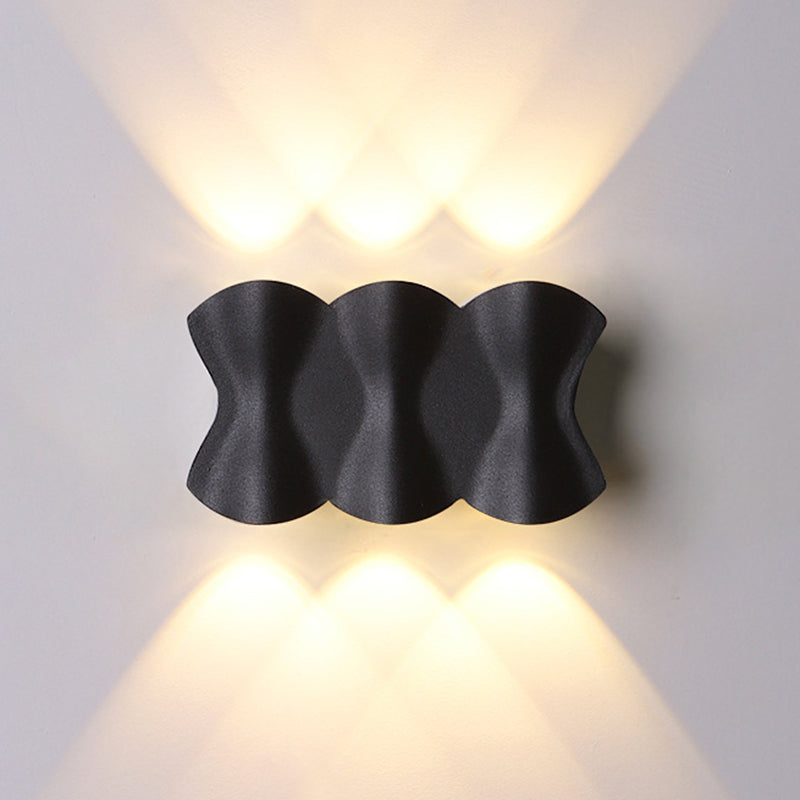 Lampe murale en origami simplicité moderne simplicité lampe à support mural en aluminium pour le salon