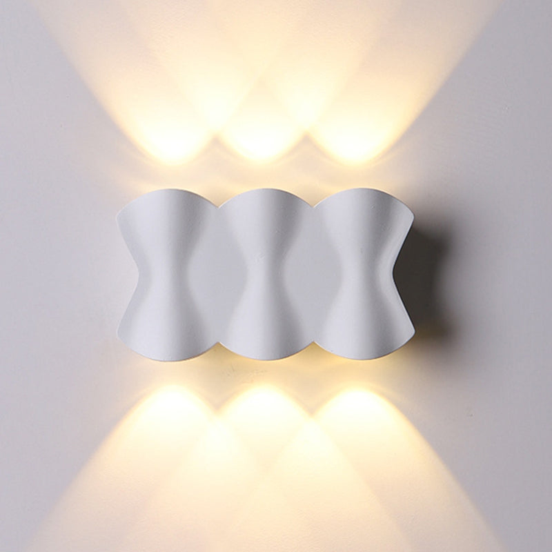 Lampe murale en origami simplicité moderne simplicité lampe à support mural en aluminium pour le salon