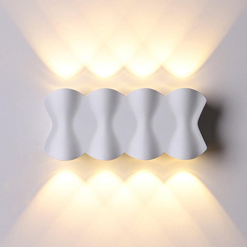 Lampe murale en origami simplicité moderne simplicité lampe à support mural en aluminium pour le salon