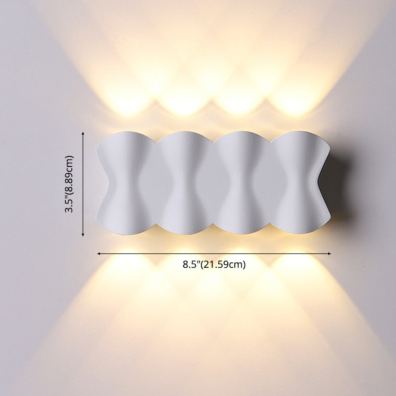 Lampe murale en origami simplicité moderne simplicité lampe à support mural en aluminium pour le salon